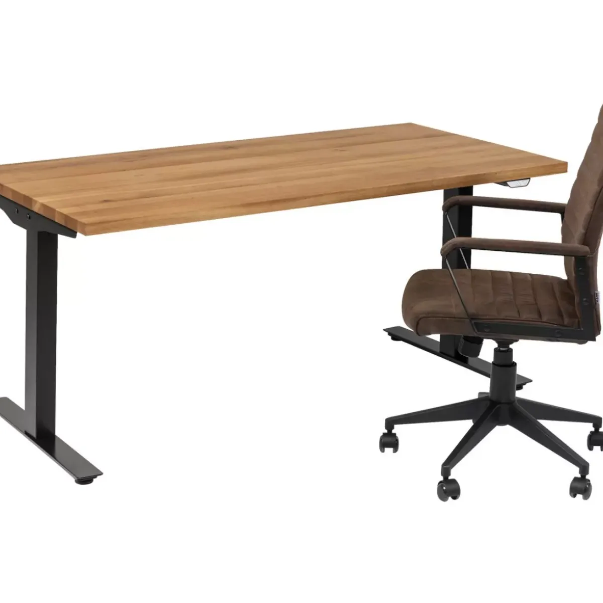 Online Schreibtisch Office Jackie Eiche Schwarz 160X80 Tische