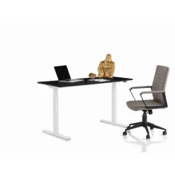 Hot Schreibtisch Office Smart Weis Schwarz 140X60 Tische