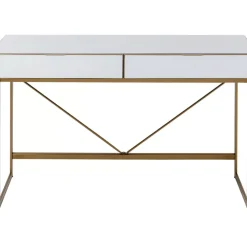 Discount Schreibtisch Soran Gold 120X50Cm Tische