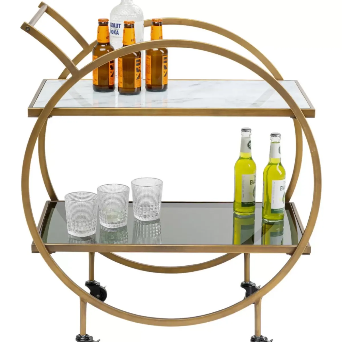 Servierwagen Loft Brass Tische