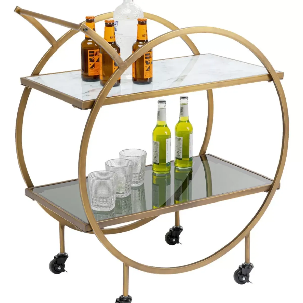 Servierwagen Loft Brass Tische