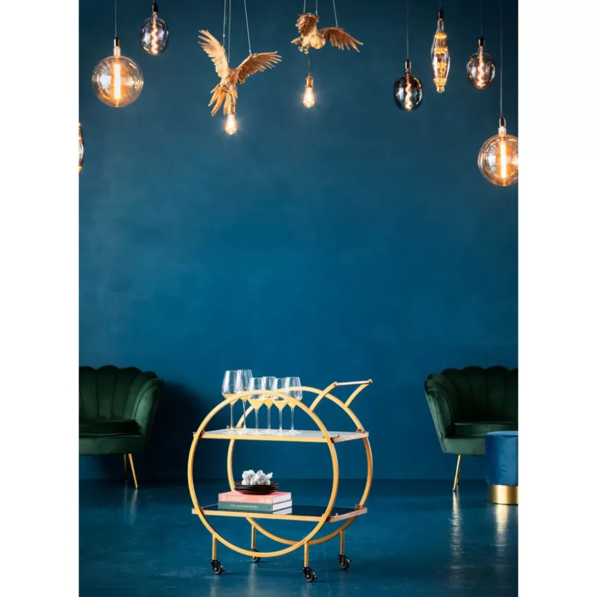 Servierwagen Loft Brass Tische