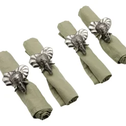 Online Serviettenring Happy Elephants (4/Set) Geschirr & Tischaccessoires