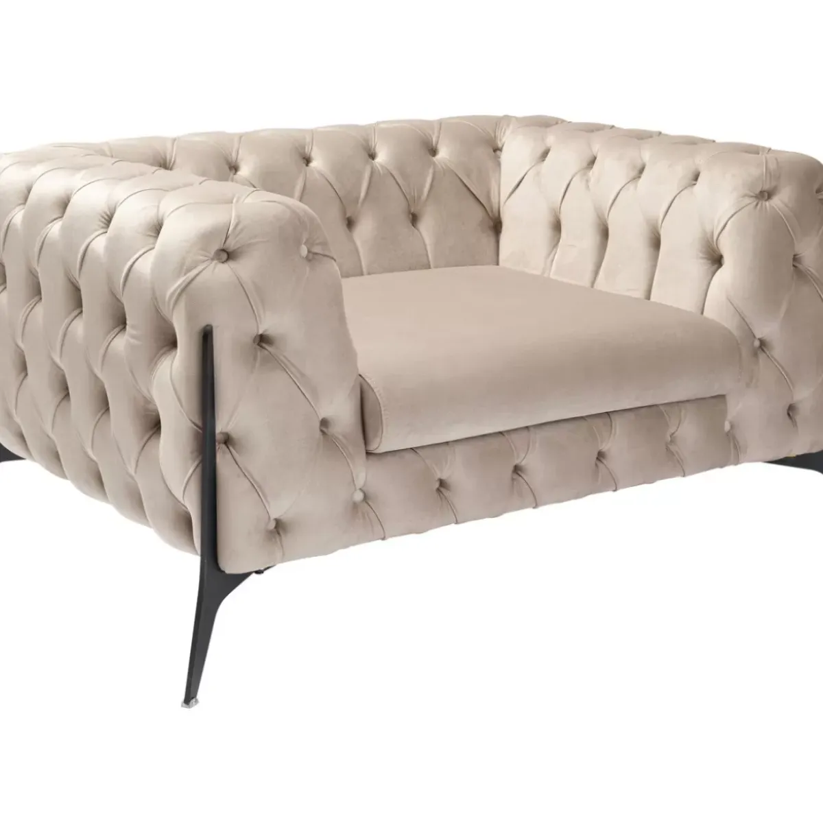Best Sessel Bellissima Velvet Beige 120Cm Sessel