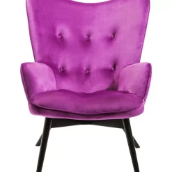 Best Sessel Black Vicky Velvet Purple Sessel
