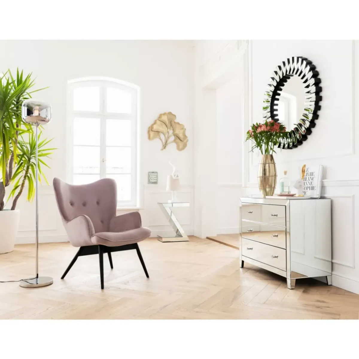 Best Sessel Black Vicky Velvet Rose Sessel