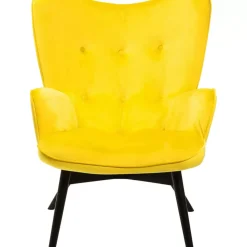 Clearance Sessel Black Vicky Velvet Yellow Sessel