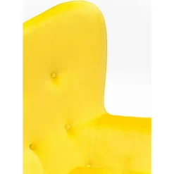 Clearance Sessel Black Vicky Velvet Yellow Sessel