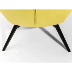 Clearance Sessel Black Vicky Velvet Yellow Sessel