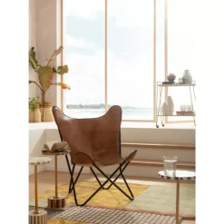 Sessel California Leder Braun Sessel