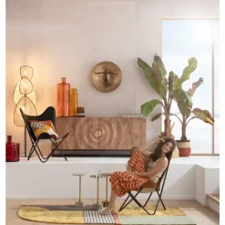 Sessel California Leder Braun Sessel