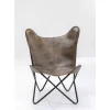 Clearance Sessel California Leder Dunkelbraun Sessel