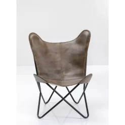 Clearance Sessel California Leder Dunkelbraun Sessel