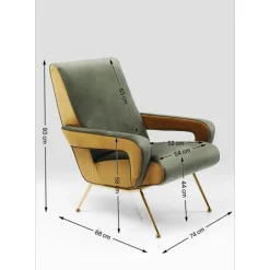 Discount Sessel Luna High Grun Sessel