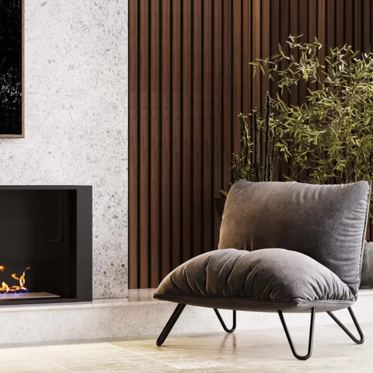 Hot Sessel Porto Pino Grau Sessel