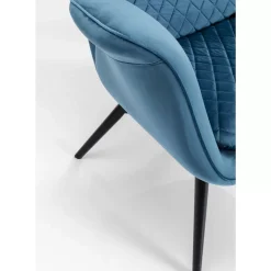 New Sessel Tudor Velvet Petrol Sessel