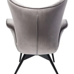 Clearance Sessel Tudor Velvet Silbergrau Sessel