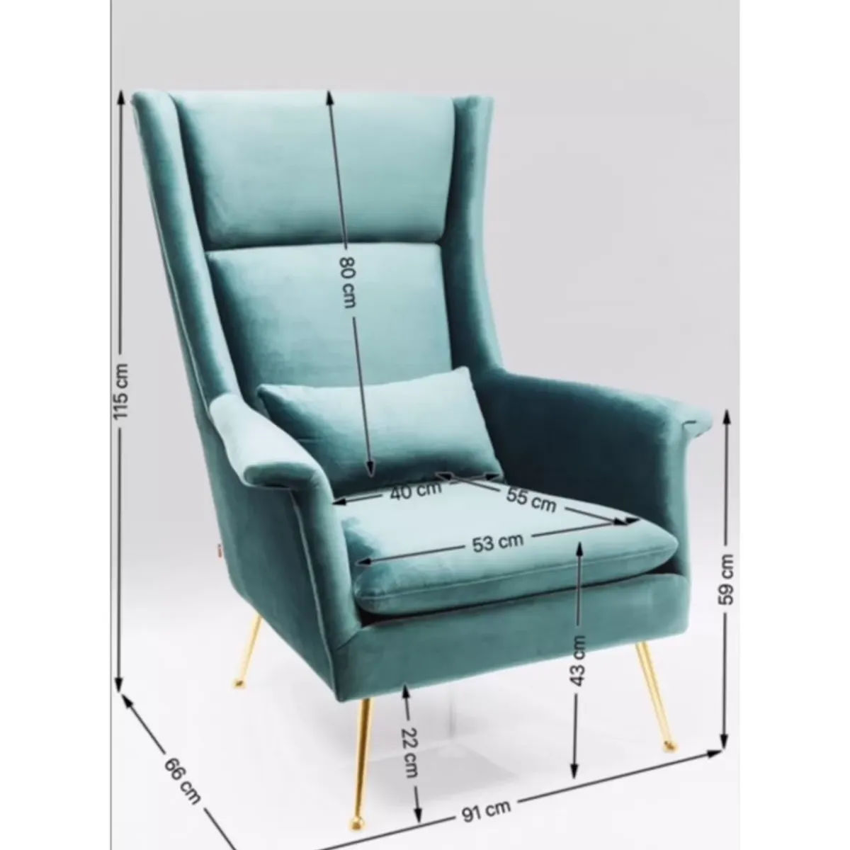 Sale Sessel Vegas Forever Petrol Sessel