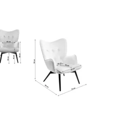 Sessel Vicky Ecru Sessel