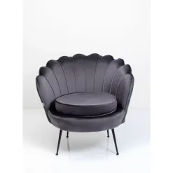 Best Sessel Water Lily Black Grau Sessel