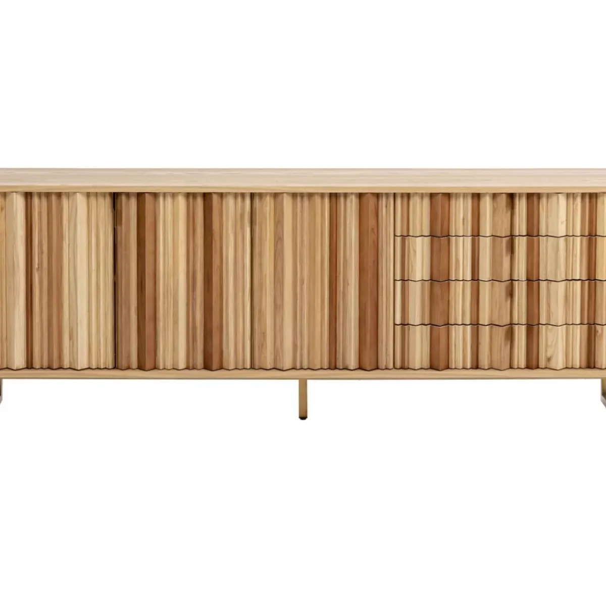 Sideboard Concertina Natur 186X74Cm Kommoden & Sideboards