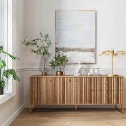 Sideboard Concertina Natur 186X74Cm Kommoden & Sideboards