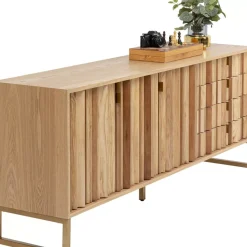 Sideboard Concertina Natur 186X74Cm Kommoden & Sideboards