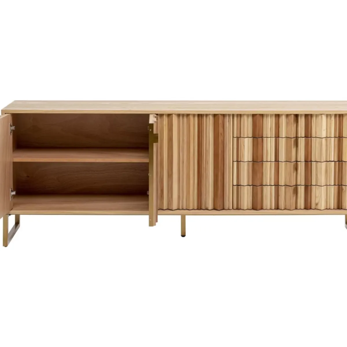 Sideboard Concertina Natur 186X74Cm Kommoden & Sideboards
