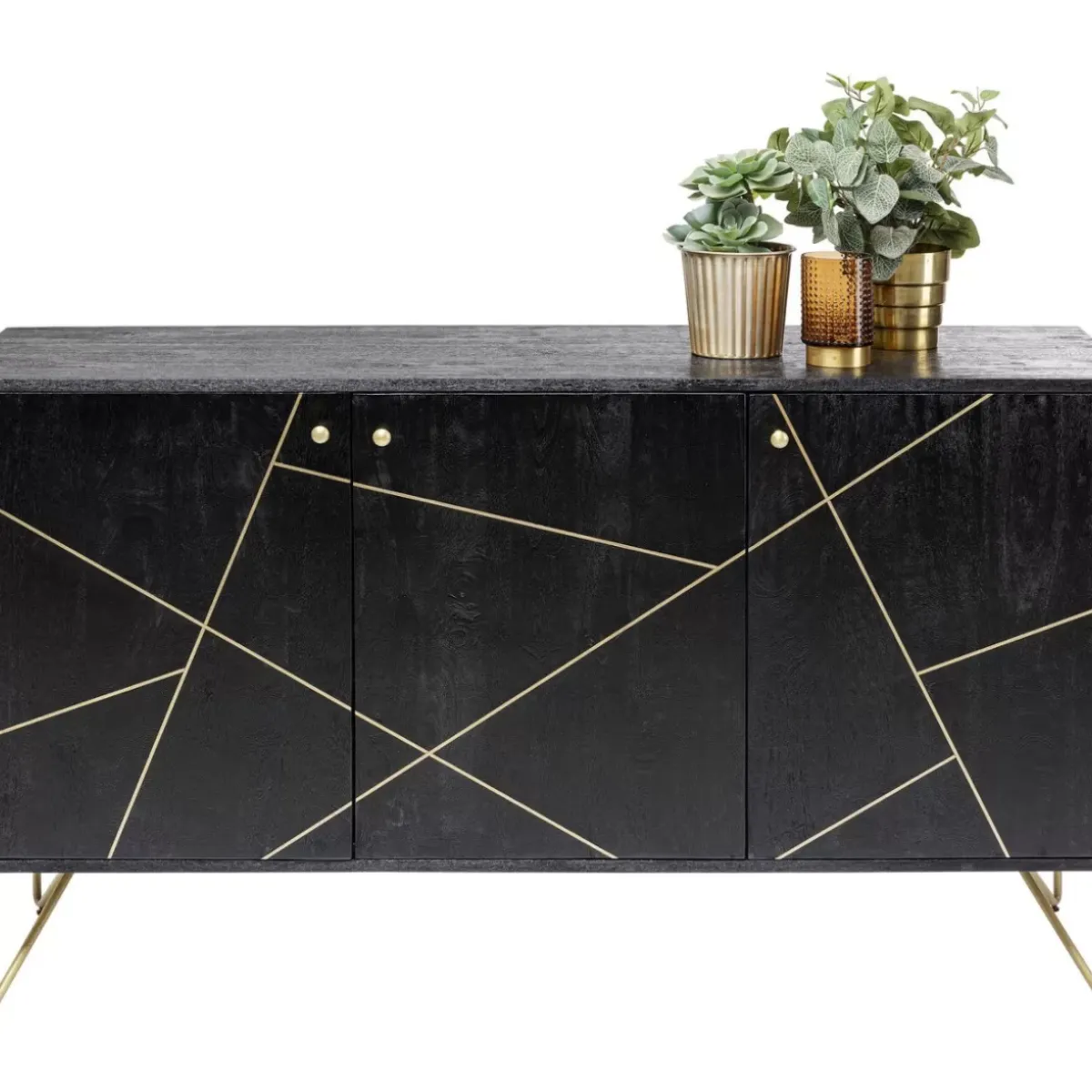 Best Sideboard Gold Vein 3 Turig 145X82Cm Kommoden & Sideboards