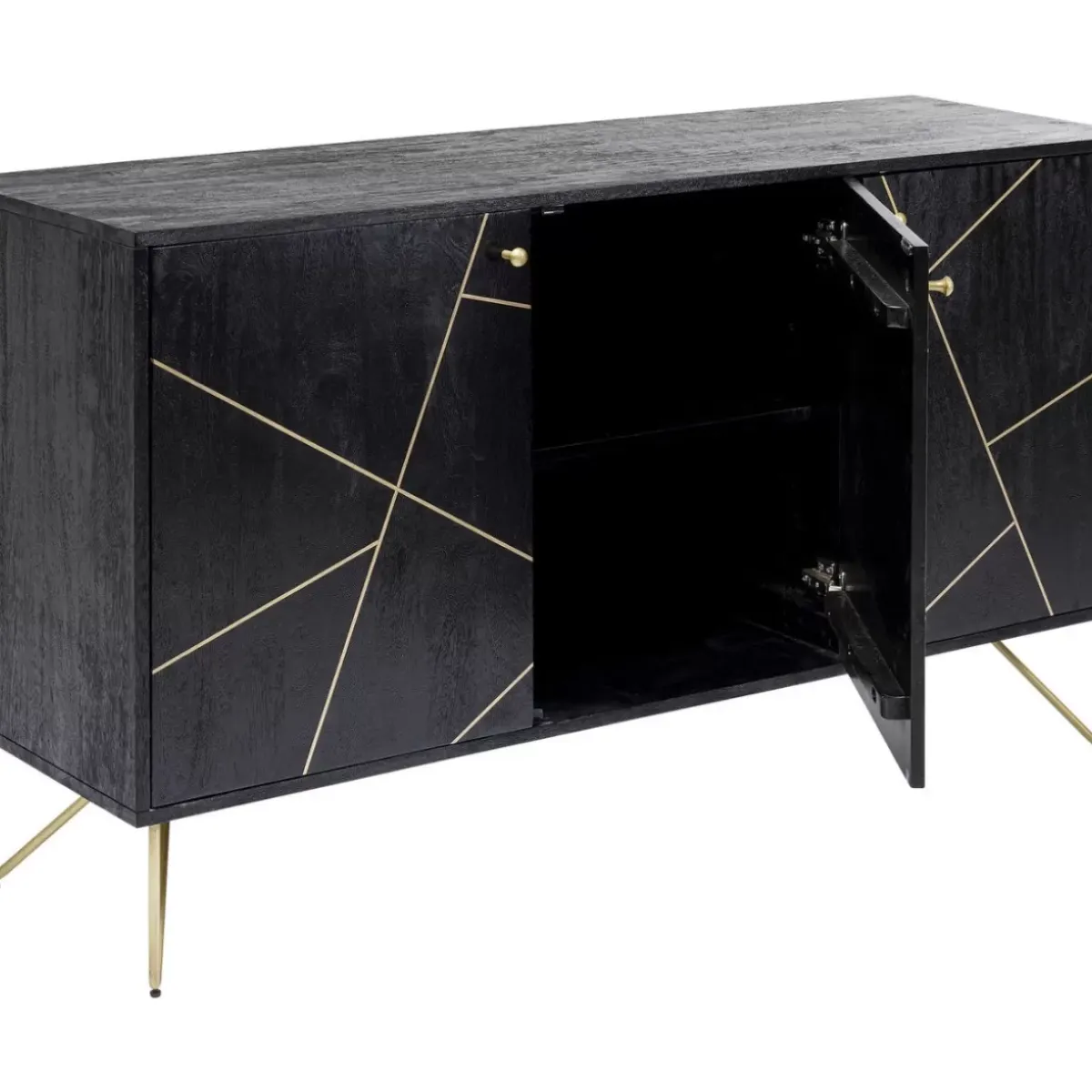 Best Sideboard Gold Vein 3 Turig 145X82Cm Kommoden & Sideboards