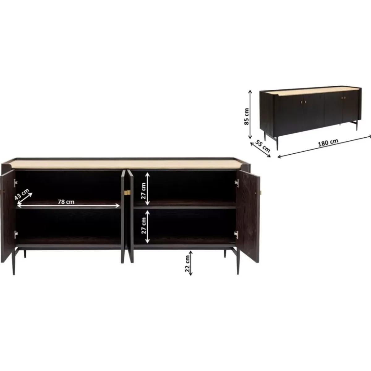 New Sideboard Milano 180 Kommoden & Sideboards