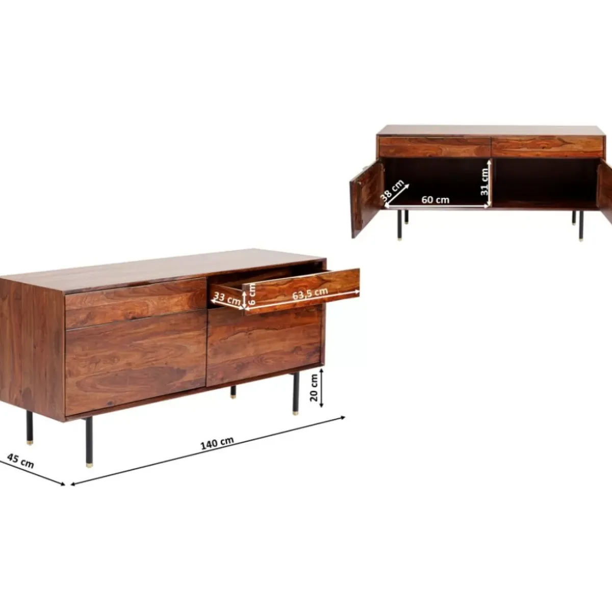 Outlet Sideboard Ravello 140 Kommoden & Sideboards