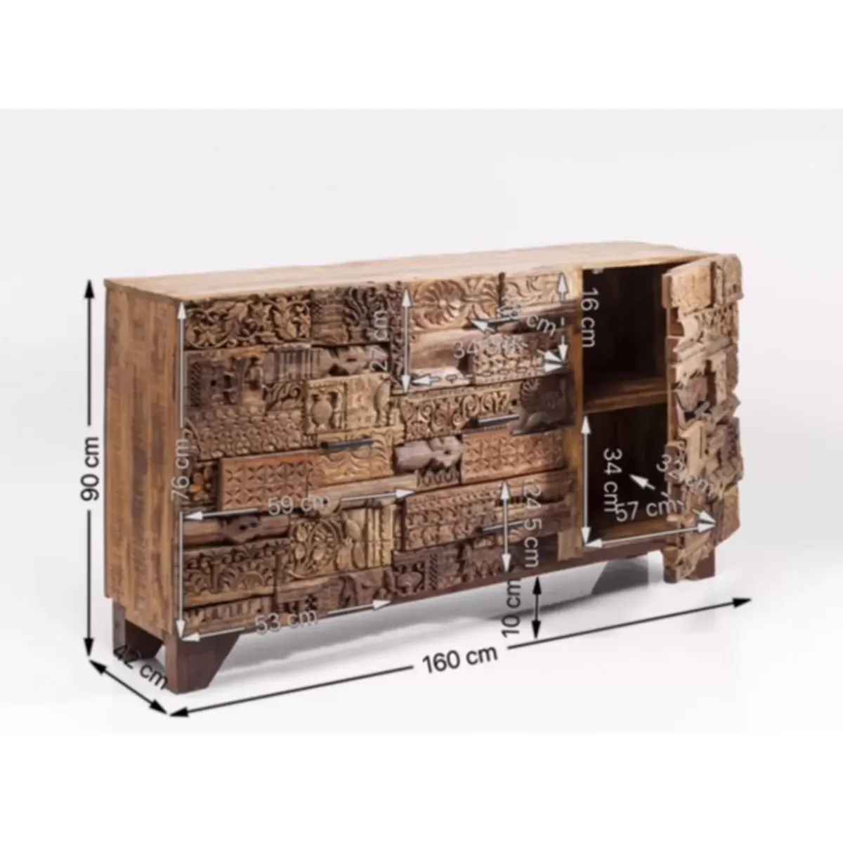 Discount Sideboard Shanti Surprise Puzzle Nature Kommoden & Sideboards