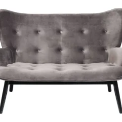New Sofa Black Vicky 2-Sitzer Velvet Grau Sofas & Couches