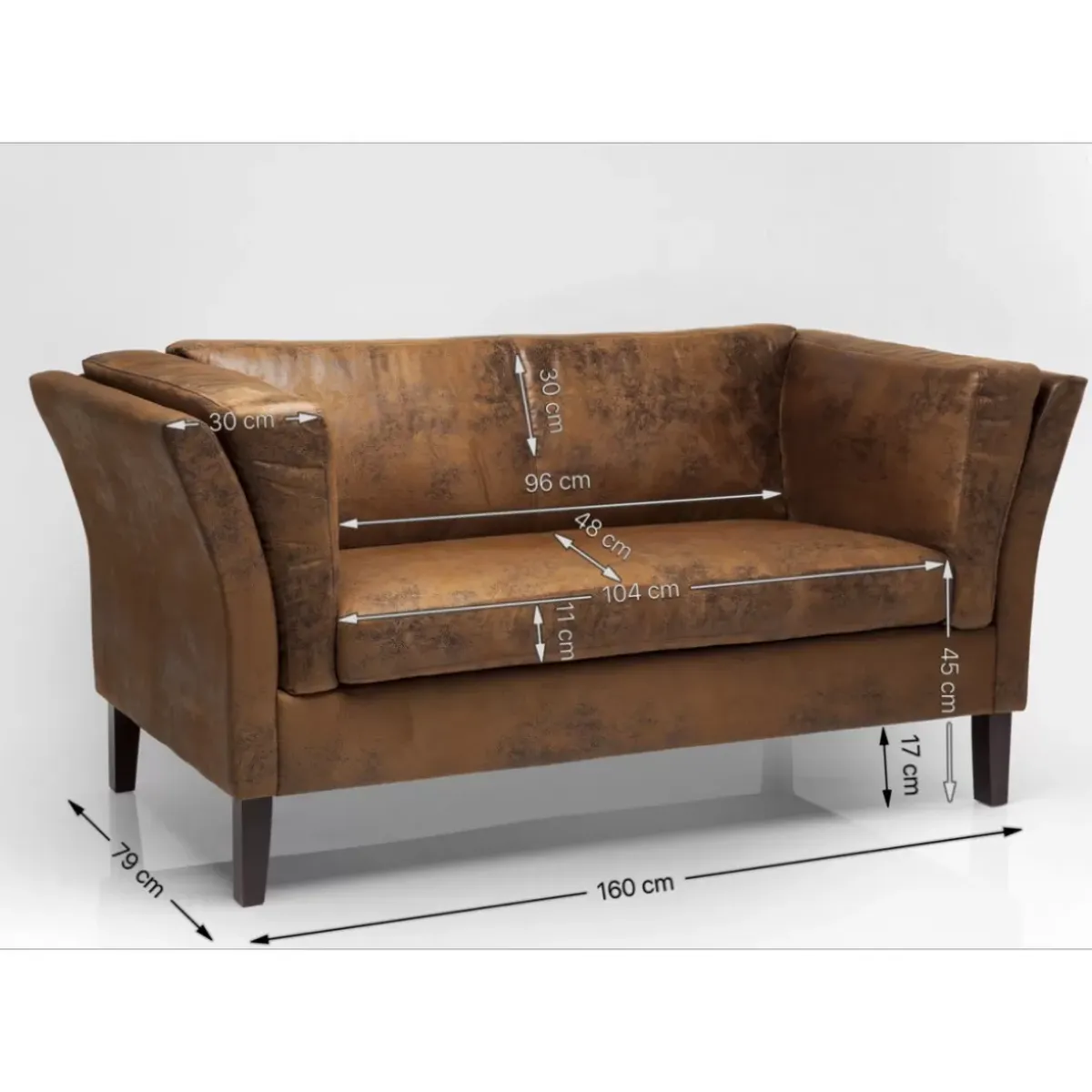 Discount Sofa Canapee 2-Sitzer Vintage Smart Sofas & Couches