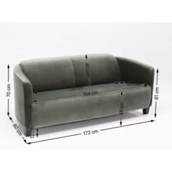 Best Sofa Cigar Lounge 3-Sitzer Grun Sofas & Couches