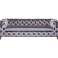 Discount Sofa Desire 3-Sitzer Silbergrau Sofas & Couches
