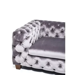 Discount Sofa Desire 3-Sitzer Silbergrau Sofas & Couches