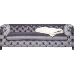 Discount Sofa Desire 3-Sitzer Silbergrau Sofas & Couches