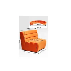 Online Sofa Element Wave Orange Sofas & Couches