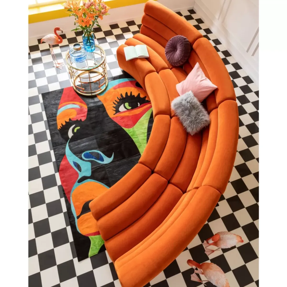 Online Sofa Element Wave Orange Sofas & Couches