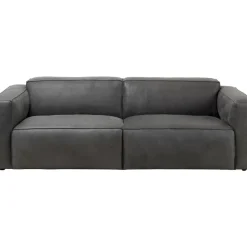 Clearance Sofa Henry 3-Sitzer Leder Grau Sofas & Couches