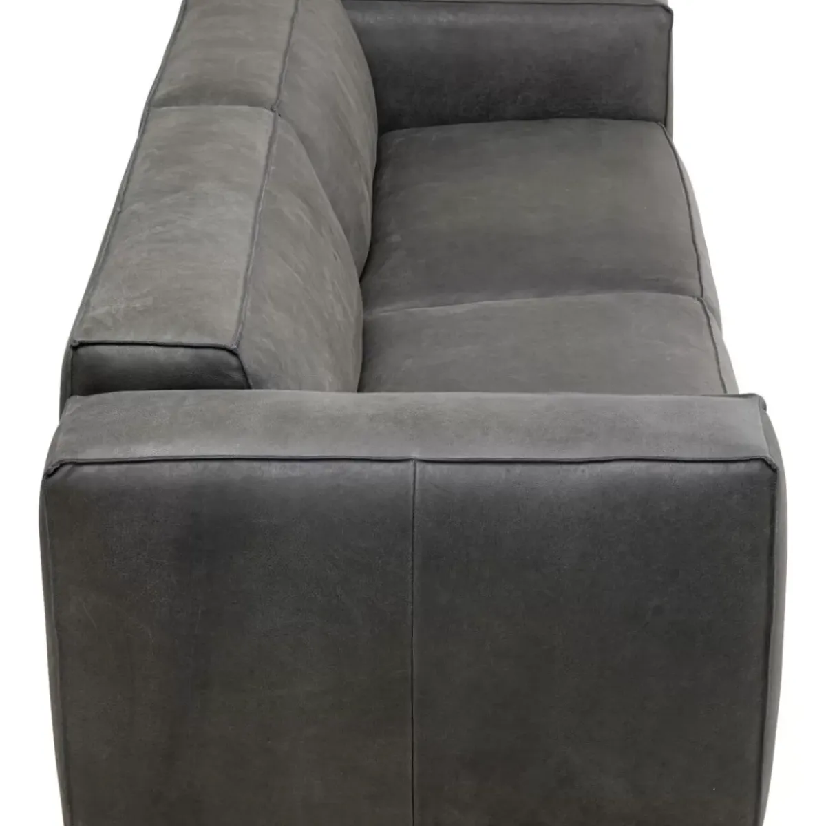 Clearance Sofa Henry 3-Sitzer Leder Grau Sofas & Couches