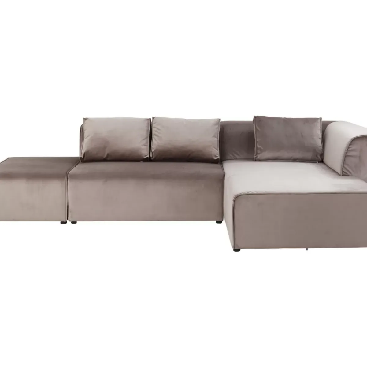 Best Sofa Infinity Velvet Taupe Rechts Sofas & Couches