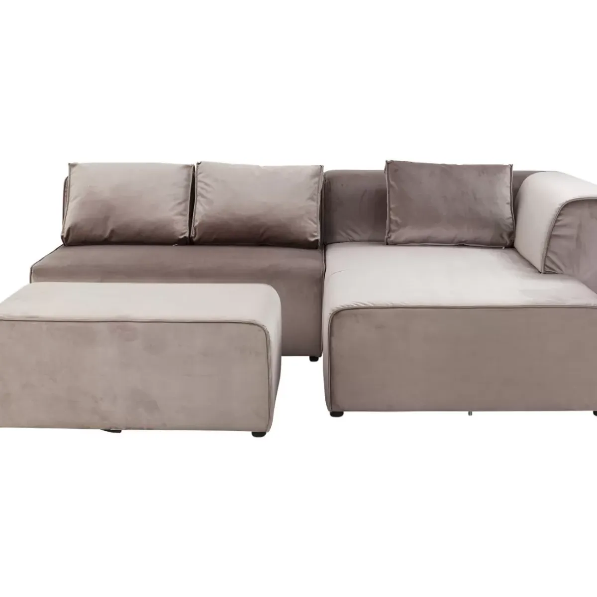 Best Sofa Infinity Velvet Taupe Rechts Sofas & Couches