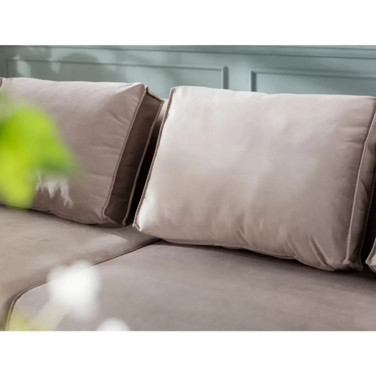 Best Sofa Infinity Velvet Taupe Rechts Sofas & Couches