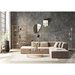 Best Sofa Infinity Velvet Taupe Rechts Sofas & Couches
