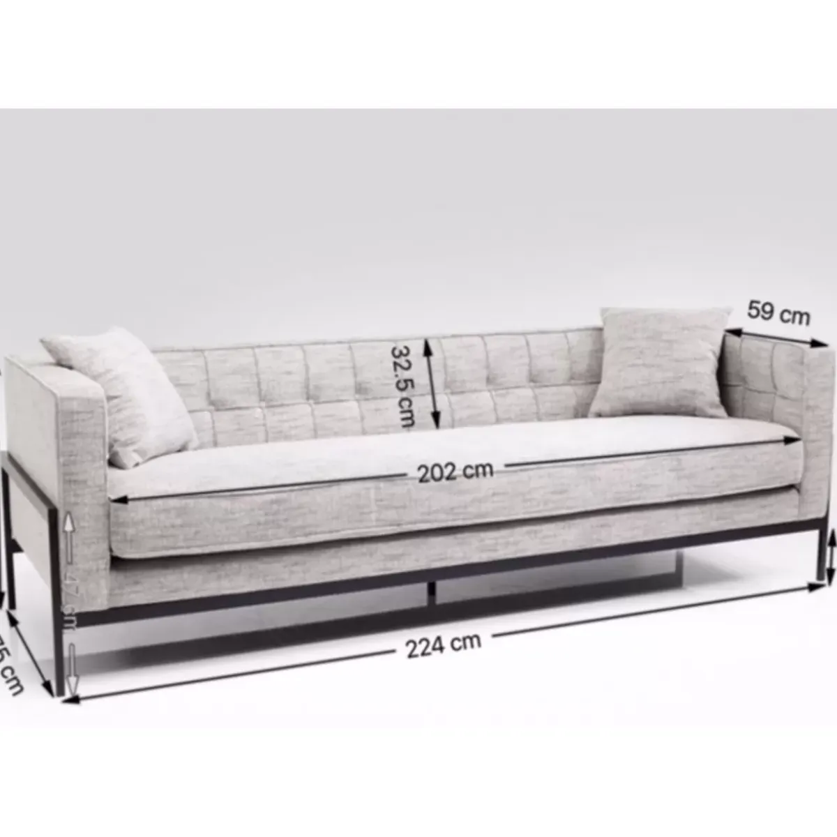 Sale Sofa Loft 3-Sitzer Salt & Pepper Sofas & Couches