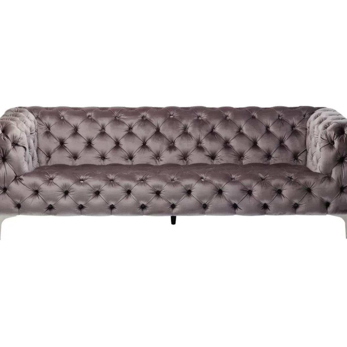 Clearance Sofa Look 3-Sitzer Velvet Grau Sofas & Couches