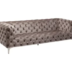 Clearance Sofa Look 3-Sitzer Velvet Grau Sofas & Couches